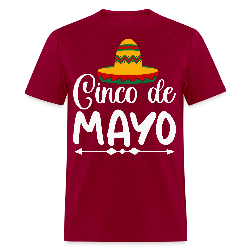 Cinco de Mayo Party Tees for Men and Women T-shirt - dark red