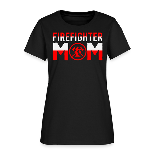 Firefighter Mom Tee For Mother’s Day T-Shirt - black