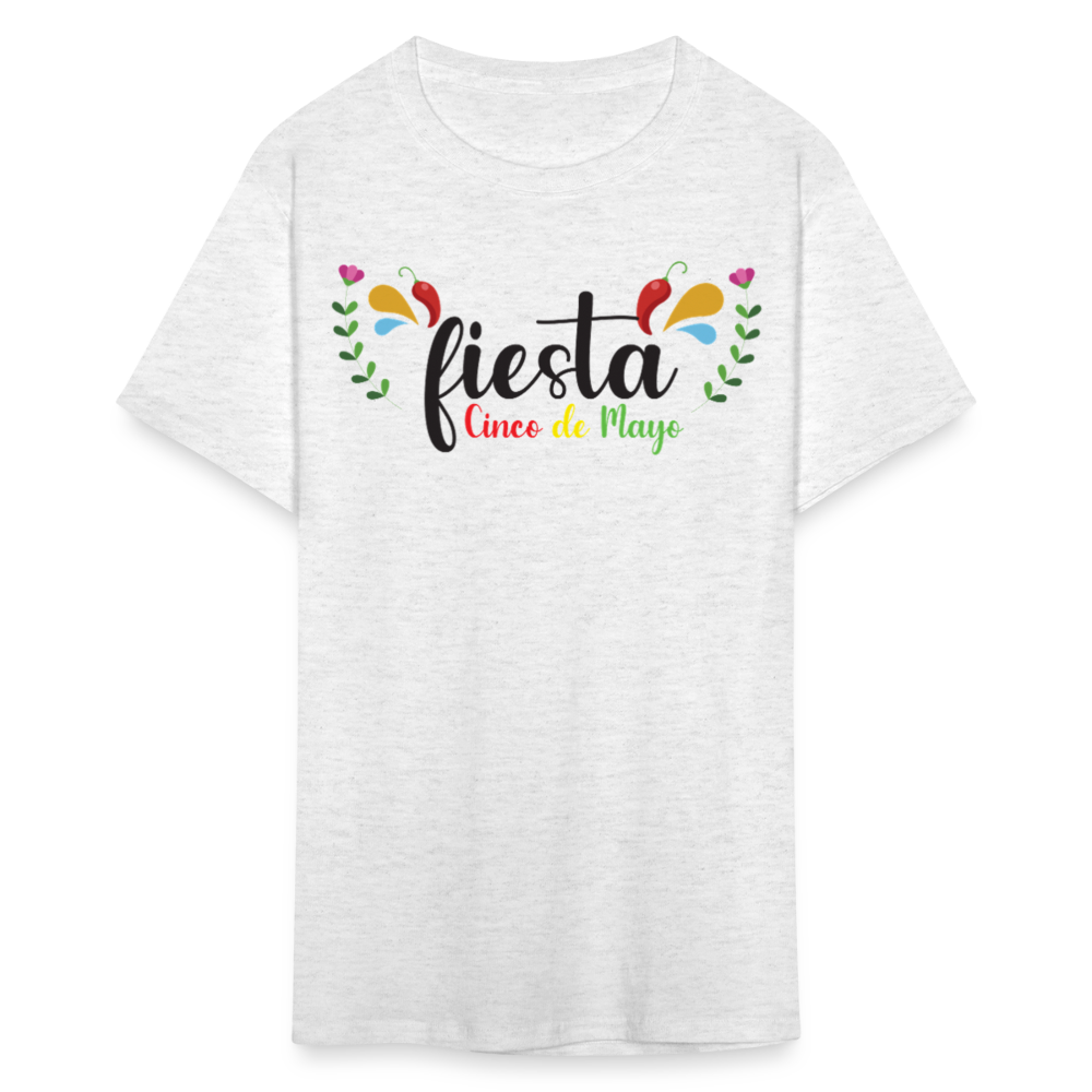 Cute and Festive Cinco De Mayo Fiesta T-shirt - light heather gray