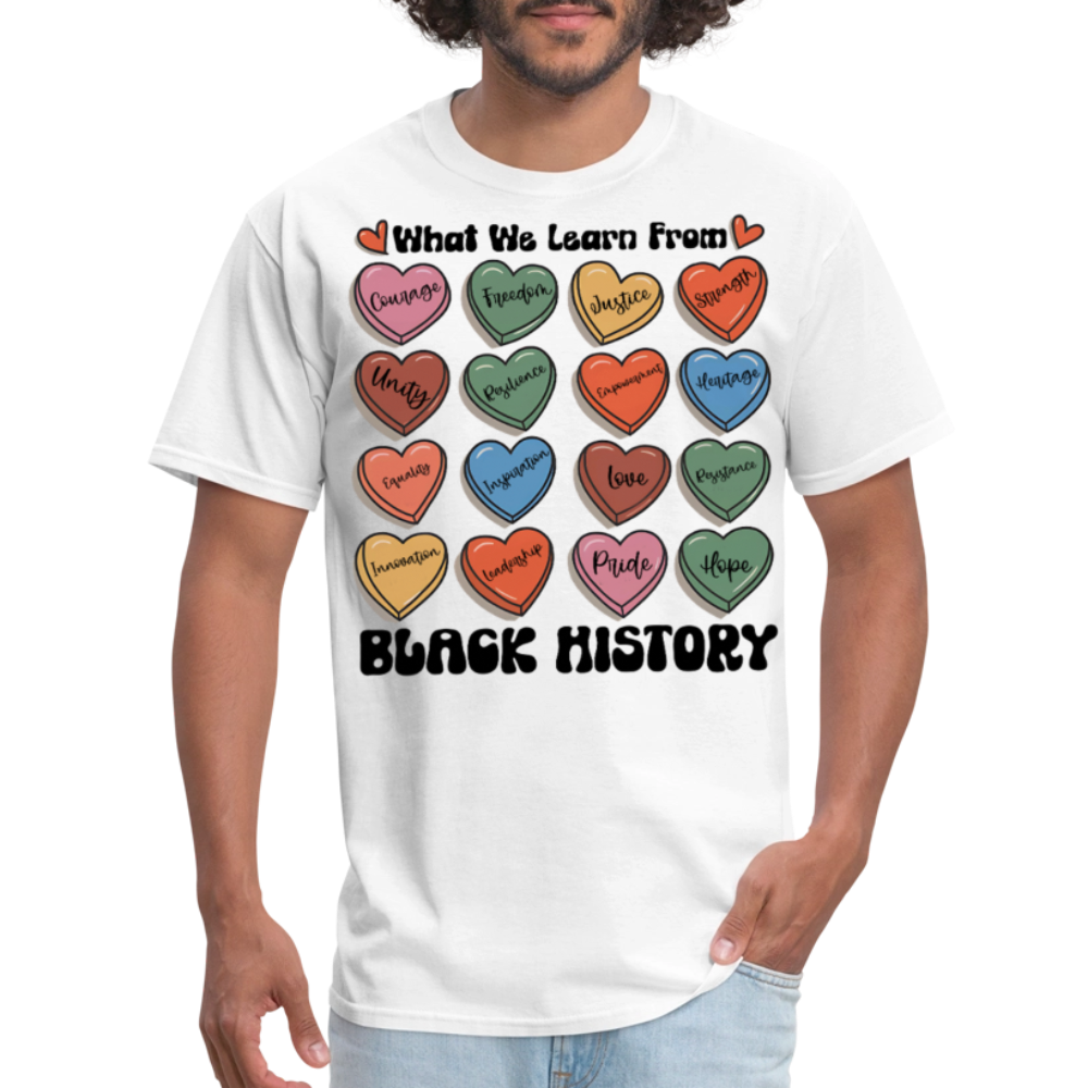 Black History Month Shirt For Educators Empowering Black Culture T-shirt - white