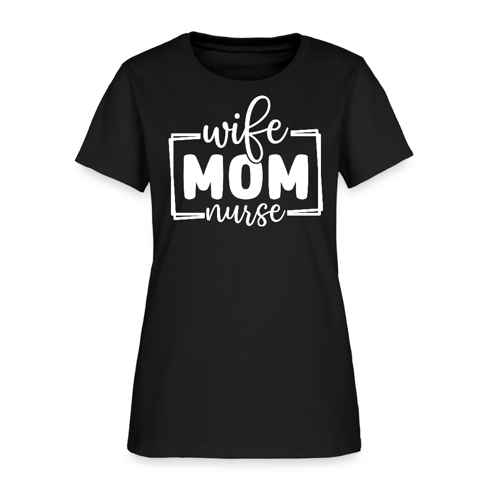 Nurse Mom Gift Ideas T-Shirt - black