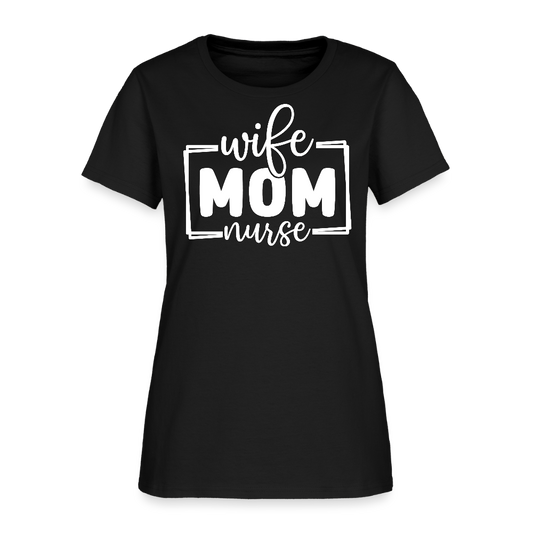 Nurse Mom Gift Ideas T-Shirt - black