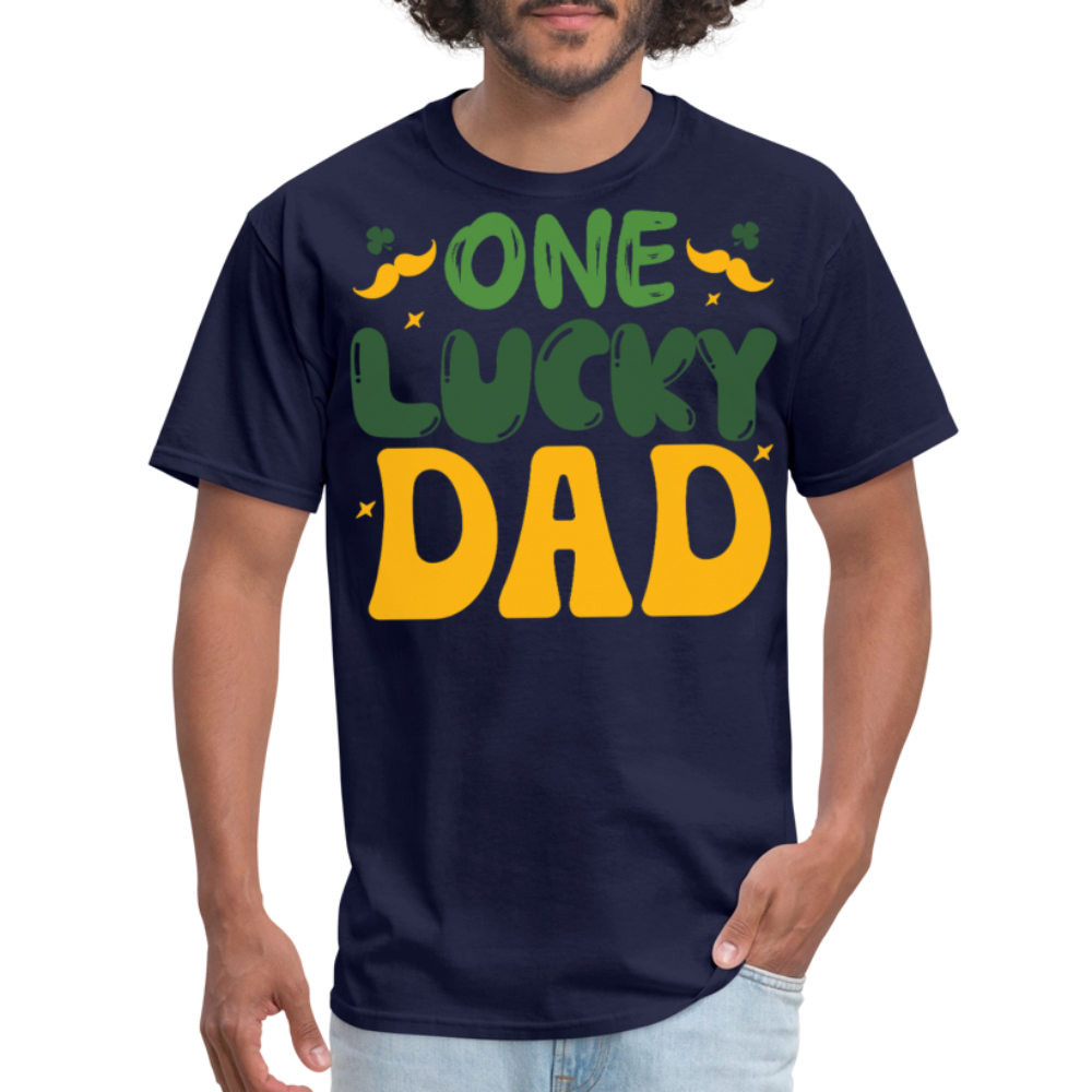 One Lucky Dad St Patrick's Day T-shirt - navy