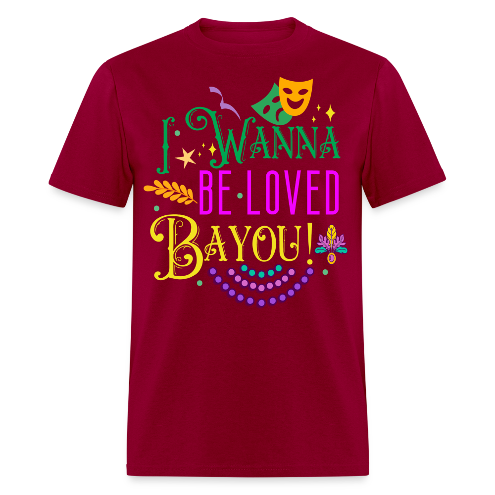 Bayou-inspired Funny Graphic Tee Mardi Gras Party T-shirt - dark red