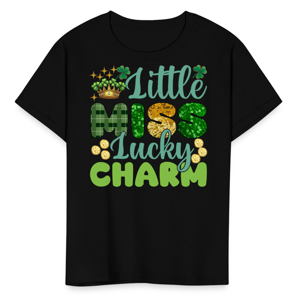 Little Miss Lucky Charm Toddler T-shirt - black