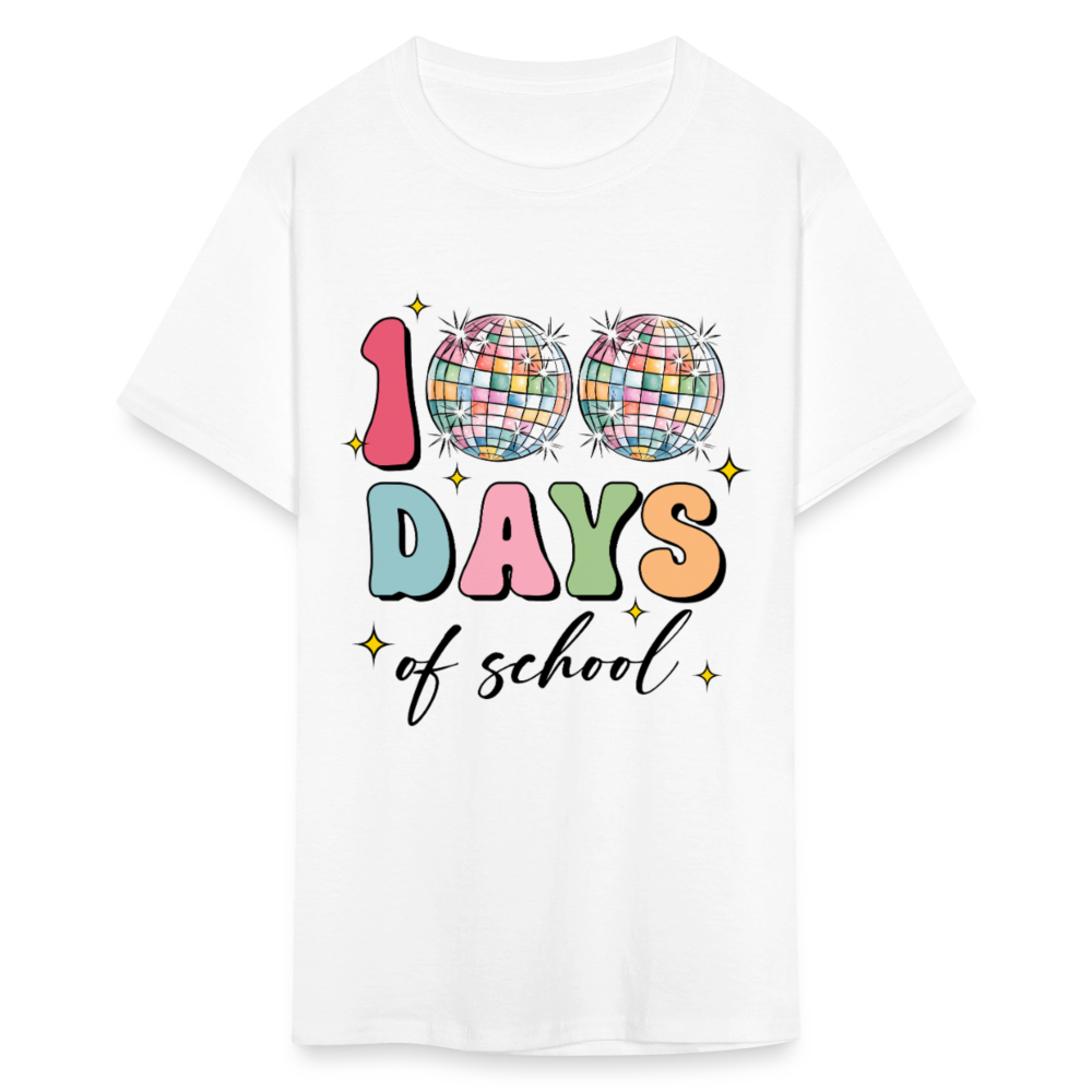 Colorful Teacher Appreciation Gifts Best 100Days Of School T-shirt - white