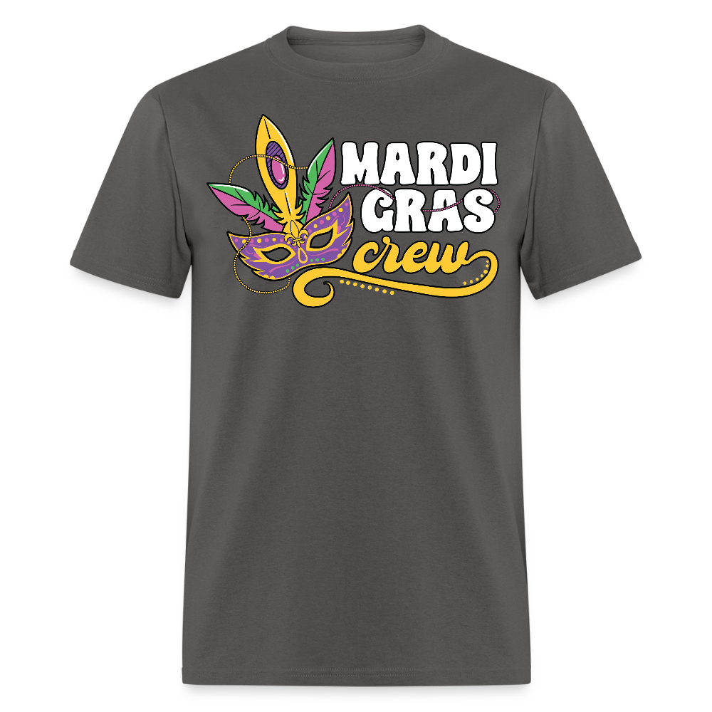 Matching Mardi Gras Funny Shirts Mardi Gras Party Crew T-shirt - charcoal