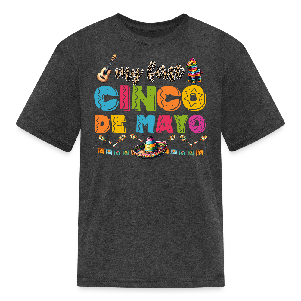 My First Cinco de Mayo Kids' T-shirt - heather black