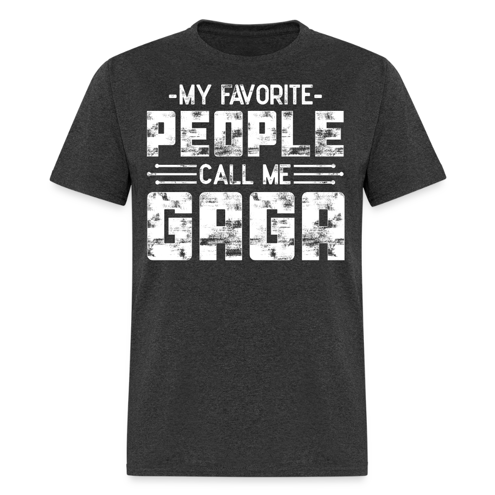 My Favorite People Call Me Gaga Women T-shirt - heather black