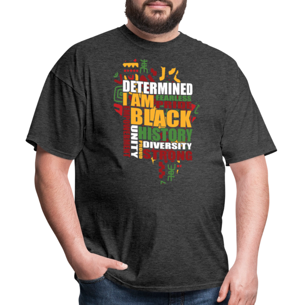 Black Empowerment Shirt For Men and Women Black Pride Graphic T-shirt - heather black