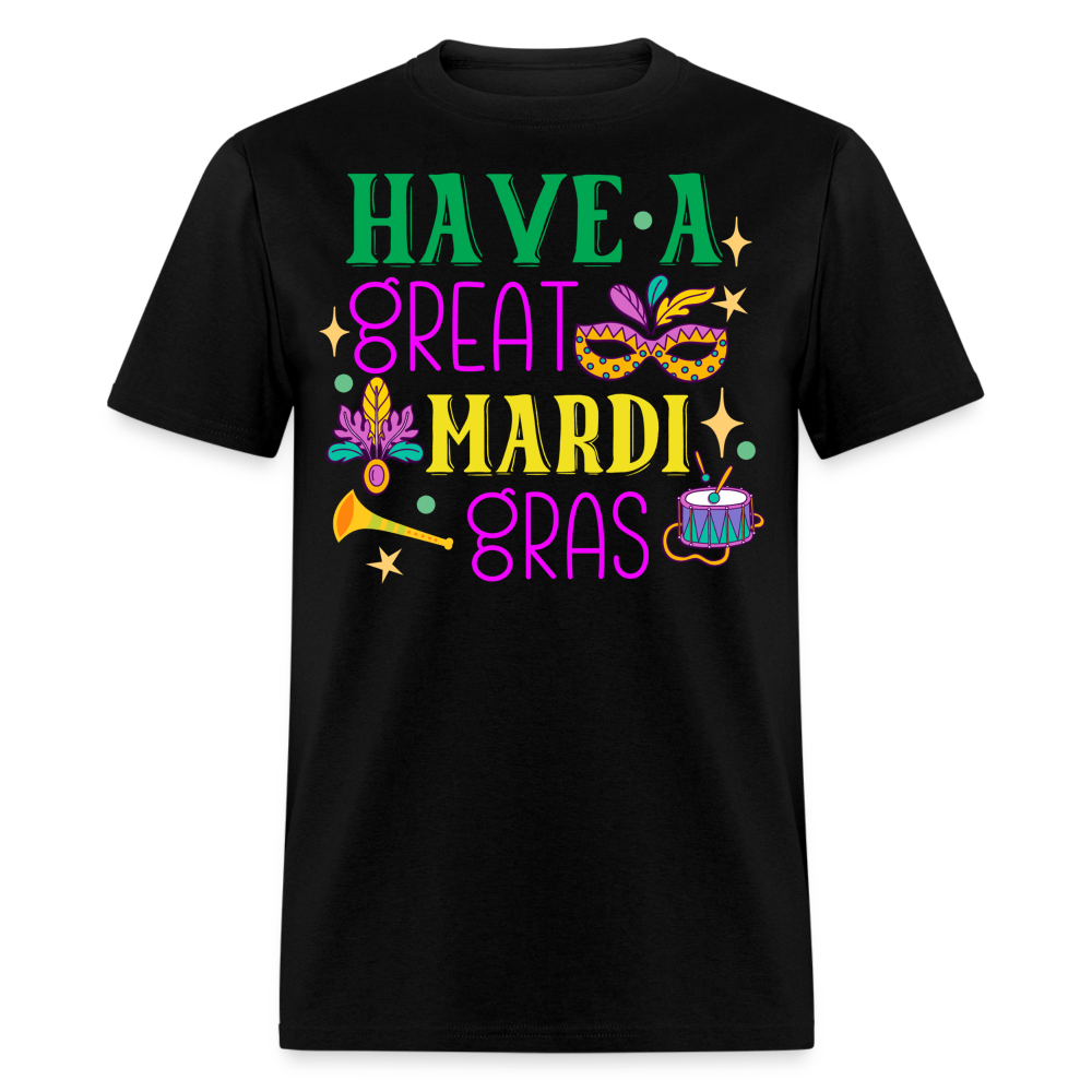 Louisiana Carnival Celebration Tee Have a great Mardi Gras T-shirt - black