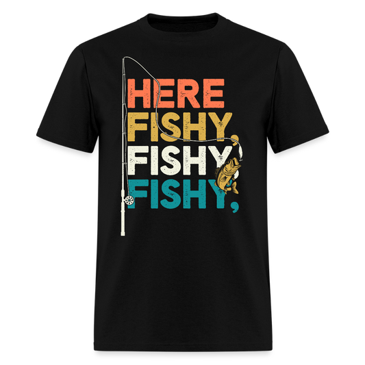Funny Fishing Gift For Fishermen Dad T-Shirt - black