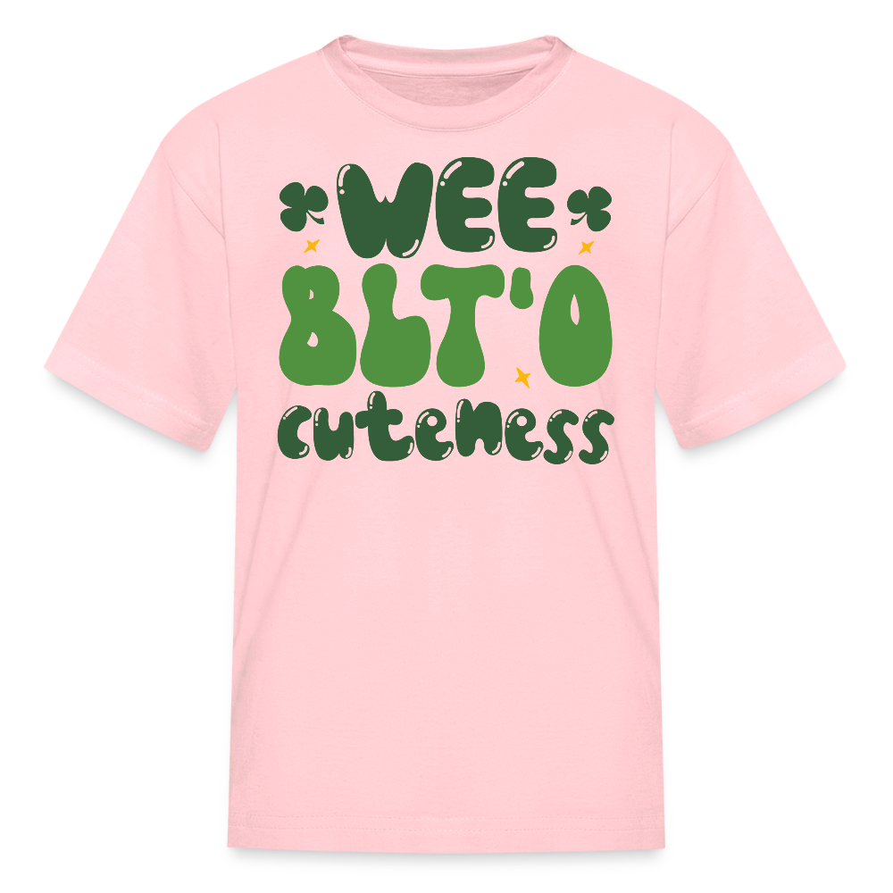 Wee Bit'o Cuteness St Paddy’s Day Kids T-shirt - pink