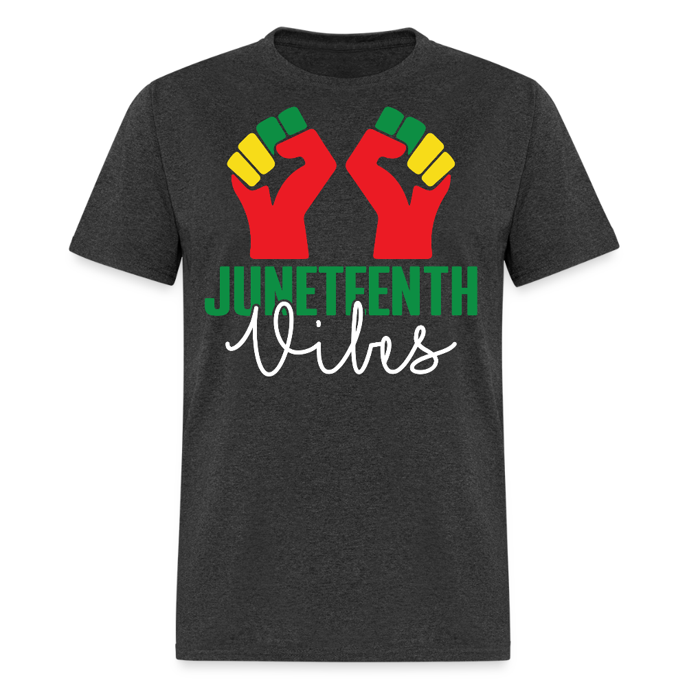 Juneteenth Vibes African American Freedom T-shirt - heather black