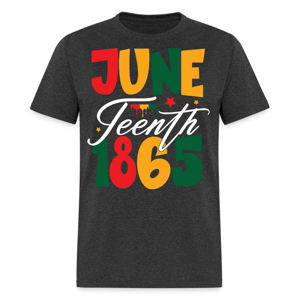 Black Freedom Day Juneteenth Celebration T-shirt - heather black