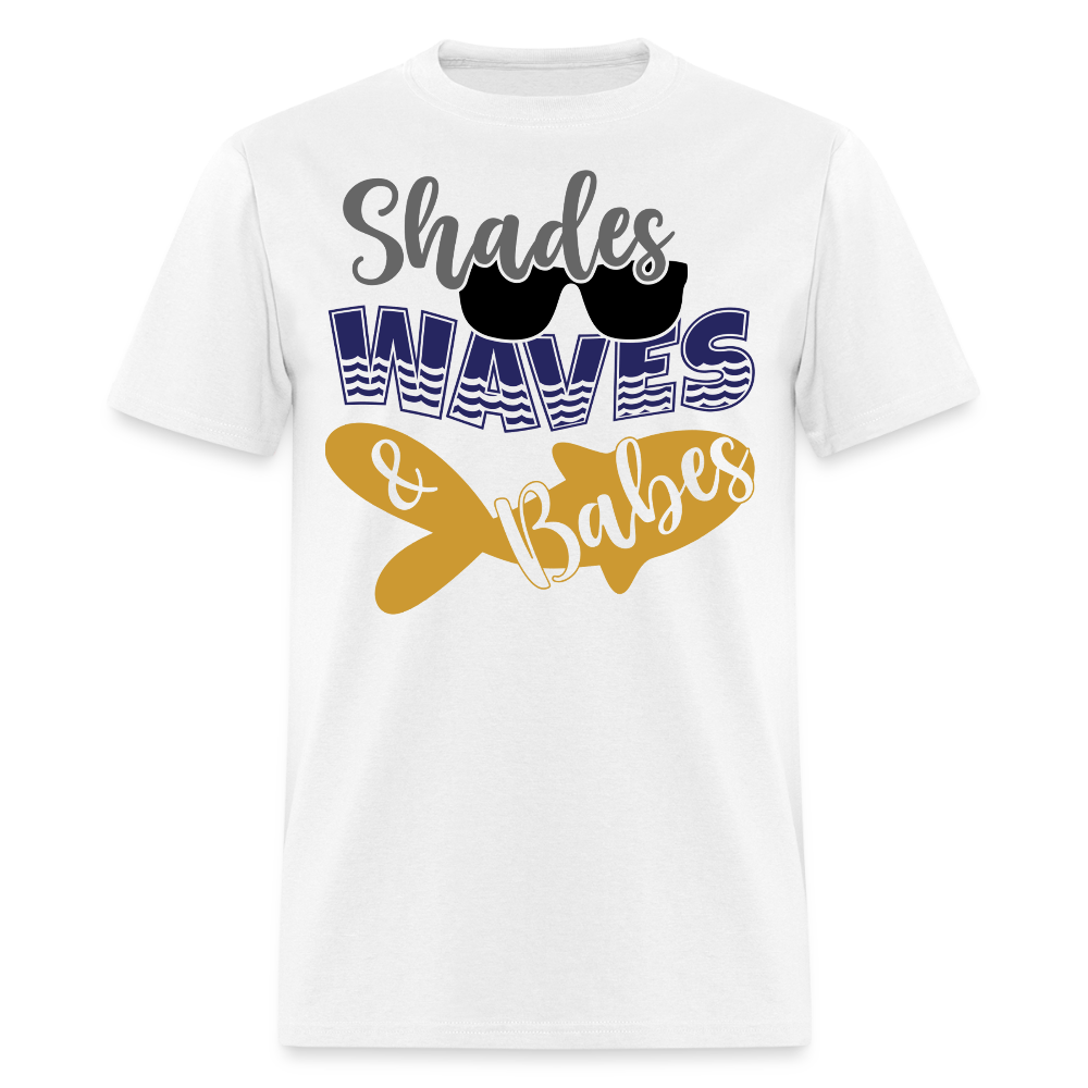 Shades And Waves Beach Summer Vacation T-shirt - white