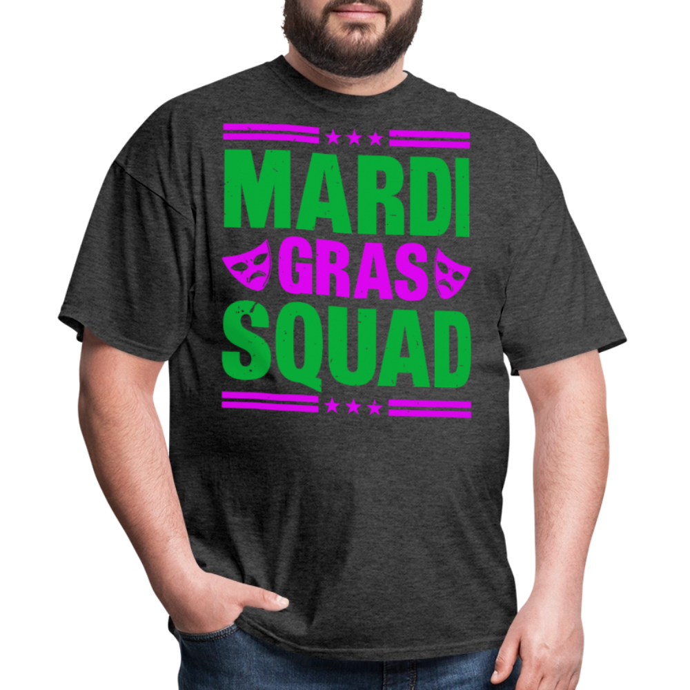 Mardi Gras Squad Shirt for Groups New Orleans Festival T-Shirt - heather black