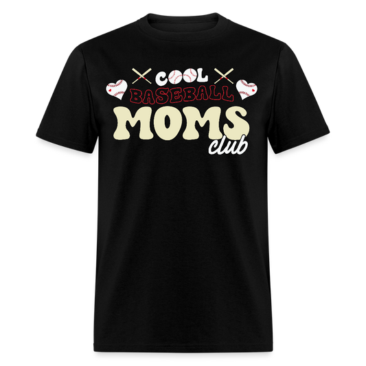 Cool Baseball Mom Club T-shirt - black