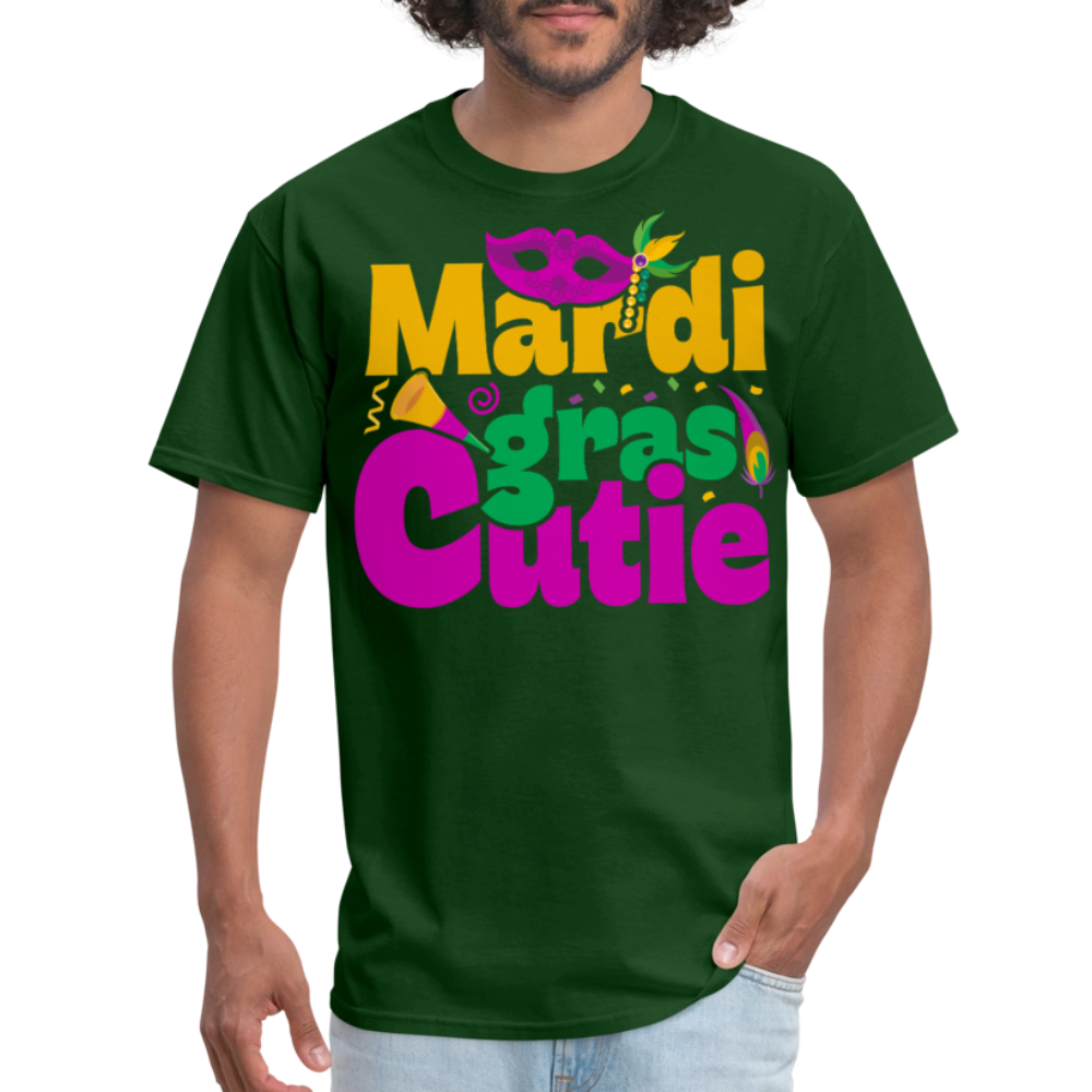 New Orleans Shirt Cute Mardi Gras Party T-shirt - forest green