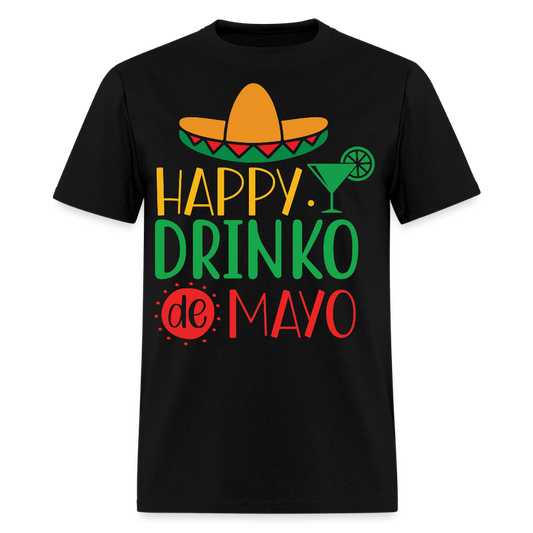 Funny Cinco de Mayo Tee For Parties Drinko de Mayo T-shirt - black
