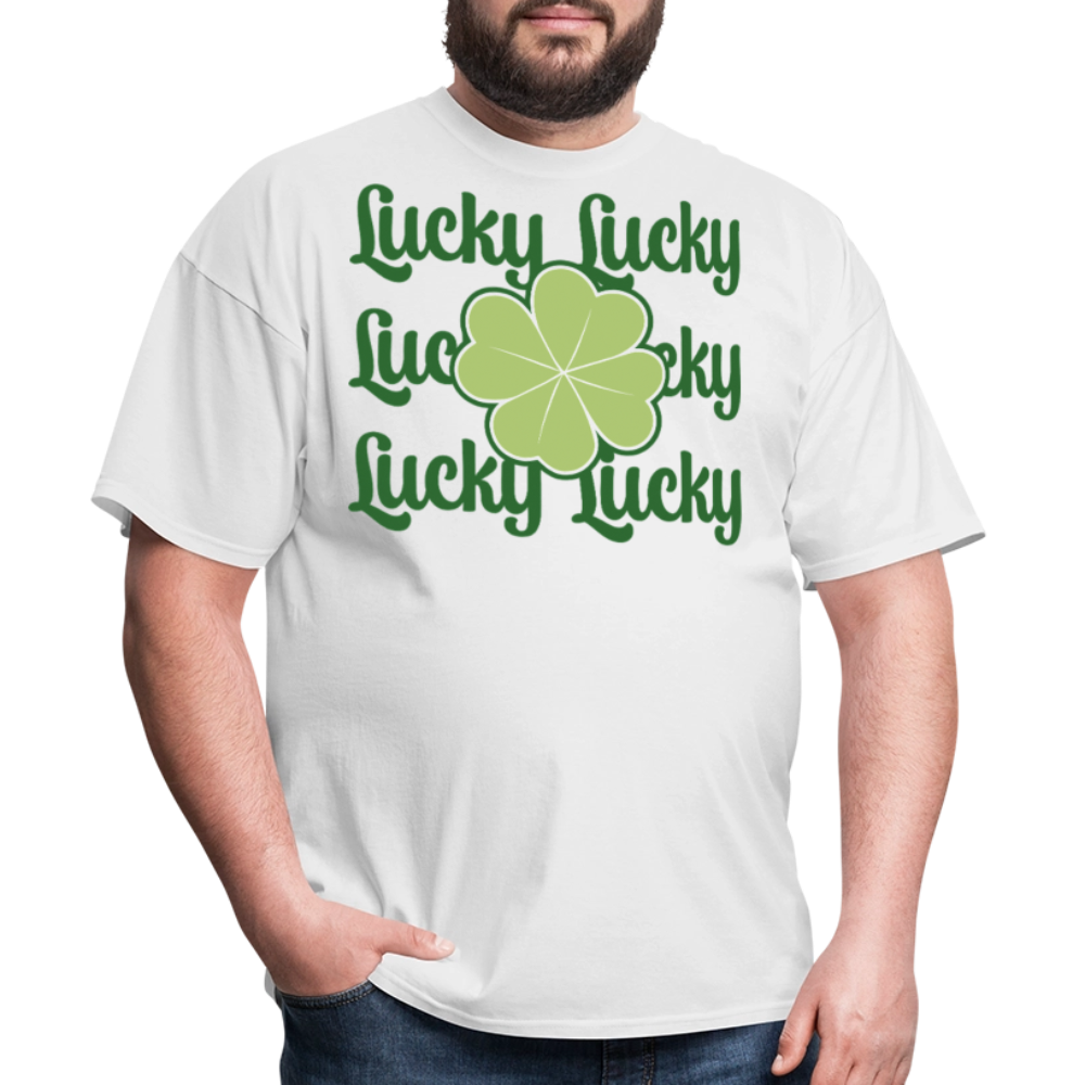 St Patrick’s Day Lucky Clover T-shirt - white