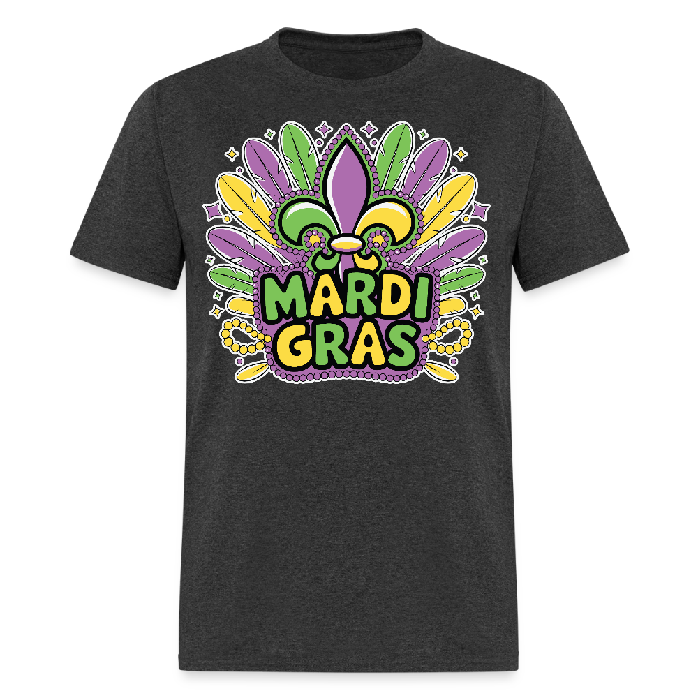 Festive Mardi Gras Clothing For Parties Best Mardi Gras T-shirt - heather black