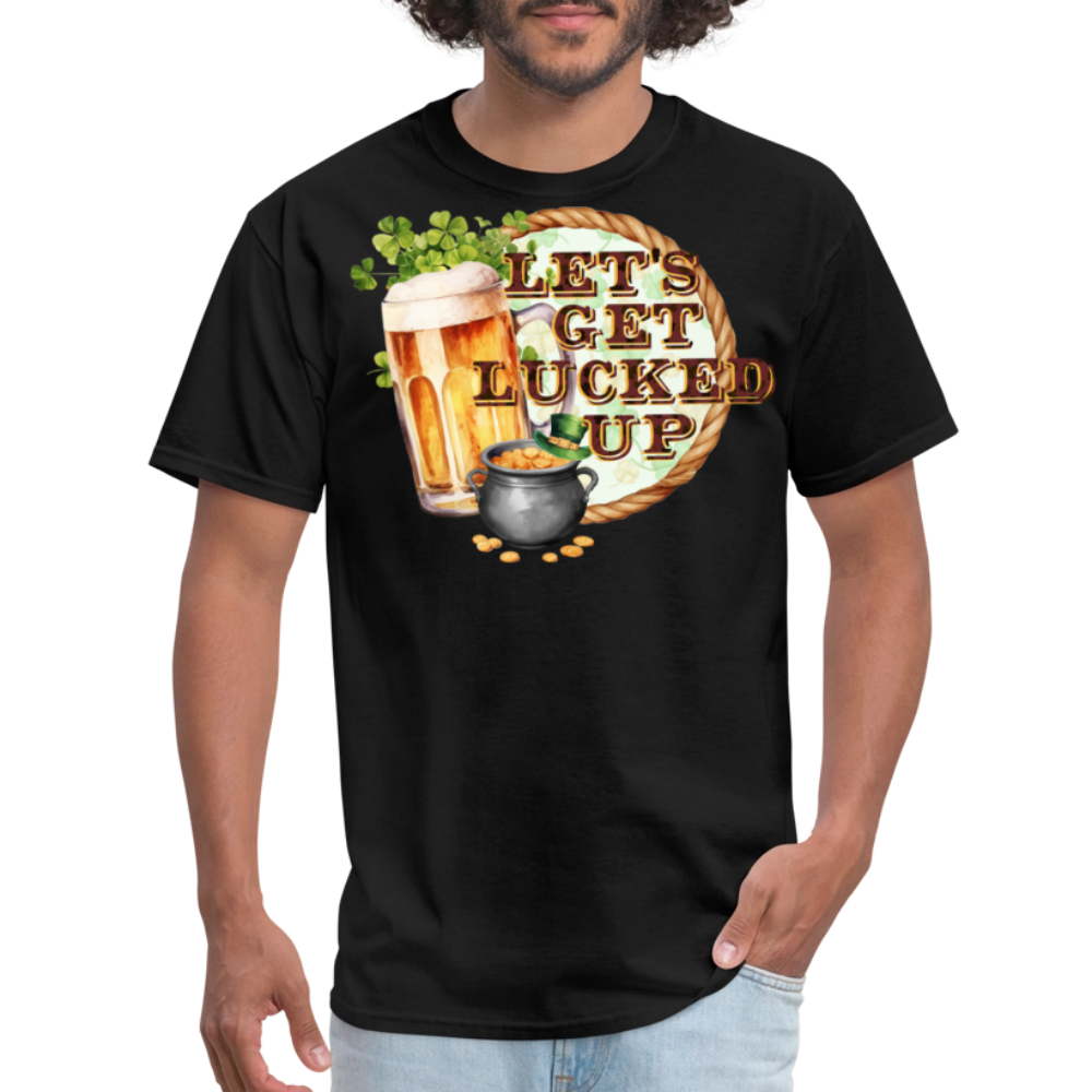 Let’s Get Lucked Up St Patrick’s Day T-shirt - black