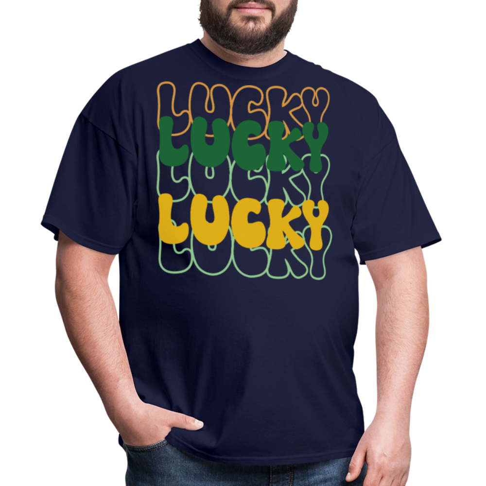 Fun and Stylish Irish Lucky Charm T-shirt - navy