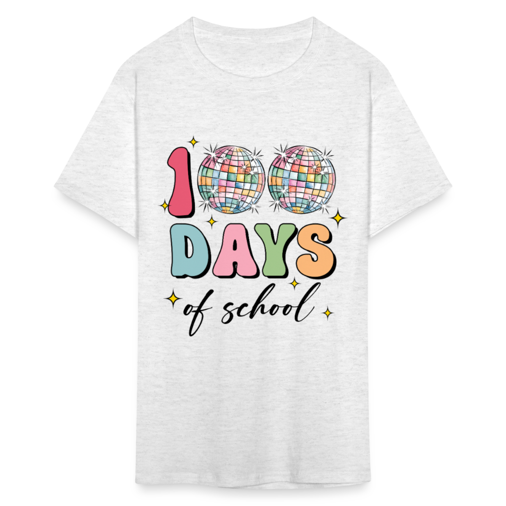 Colorful Teacher Appreciation Gifts Best 100Days Of School T-shirt - light heather gray