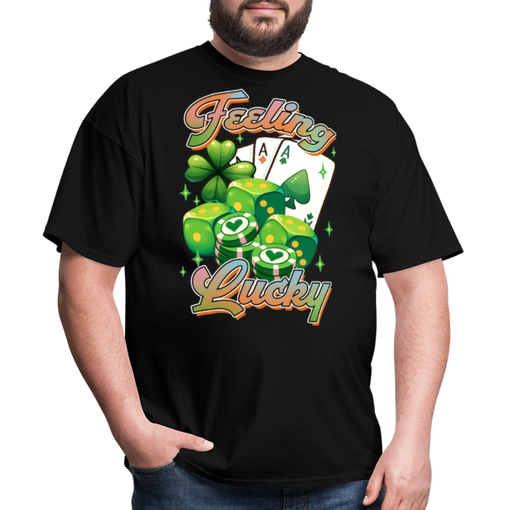 St Patrick’s Day lucky Gambling T-shirt - black