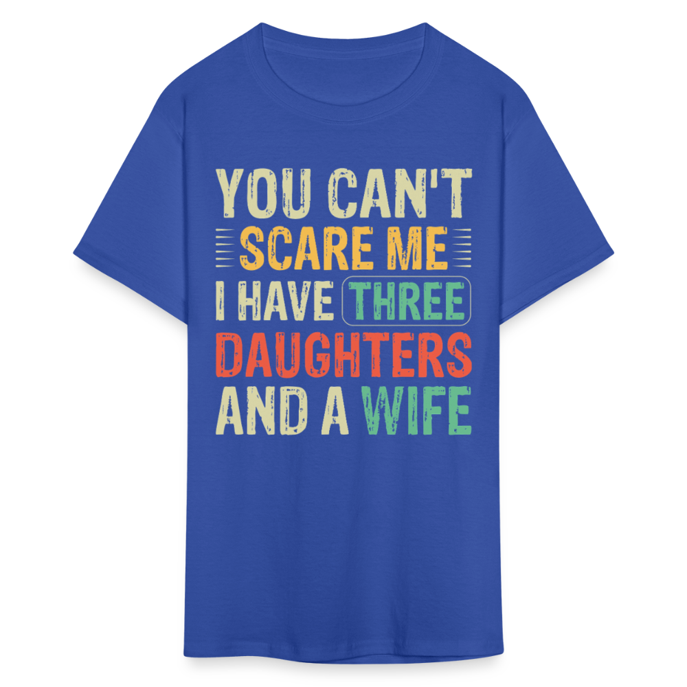 Best Gift For A Father Of Three Daughters And A Wife Unisex T-shirt - royal blue