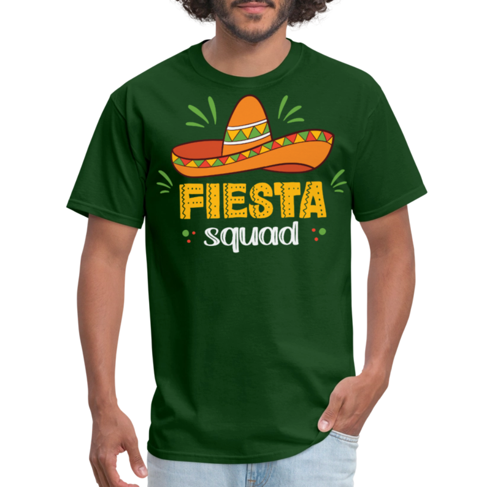 Mexican Fiesta Celebration Tee Fiesta Squad Party T-shirt - forest green