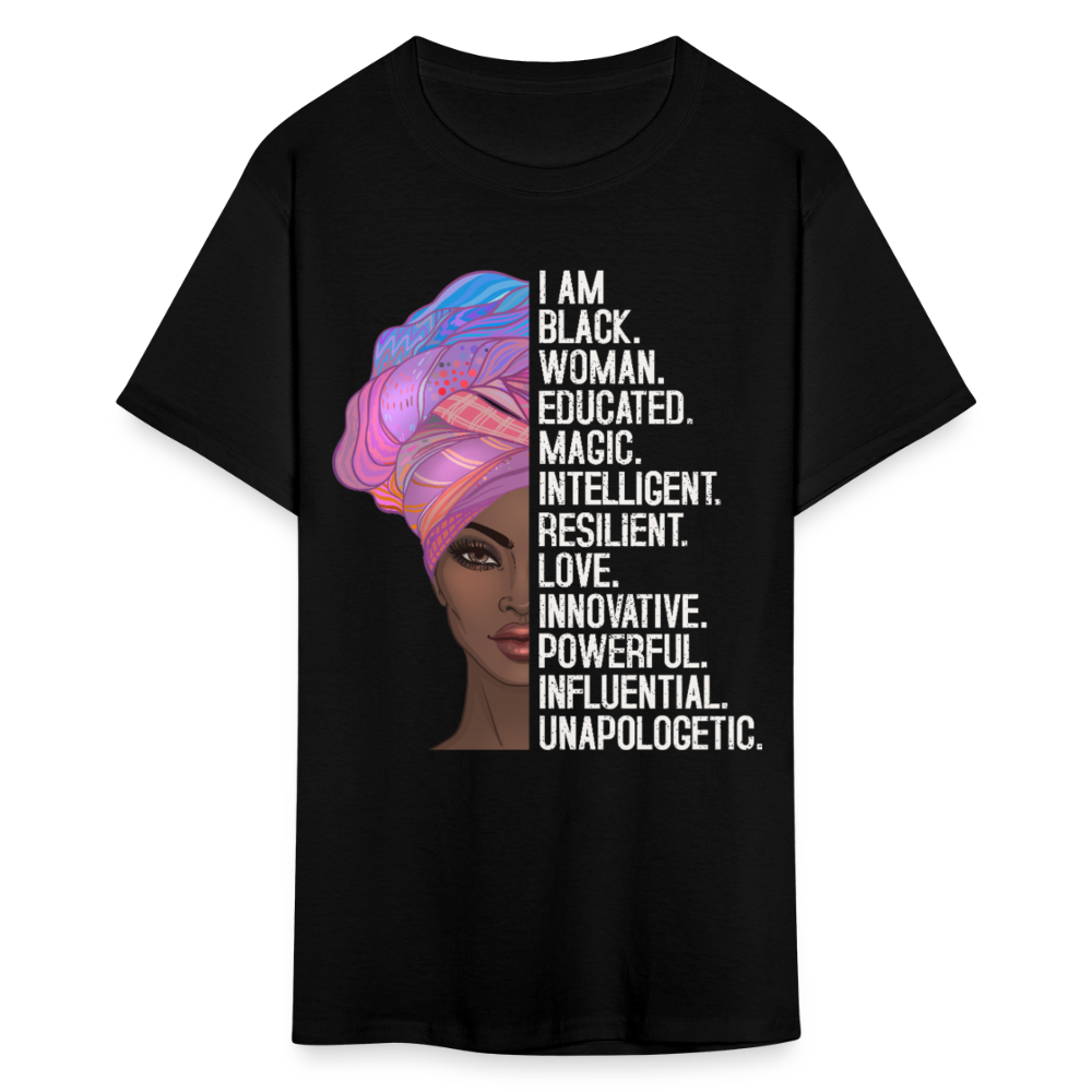 Black Woman Empowerment Shirt Black Girl Magic Unisex T-Shirt - black