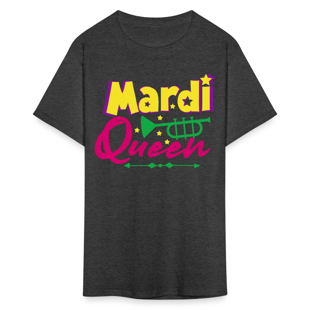 Mardi Gras Queen Shirt For Women Festival T-shirt - heather black