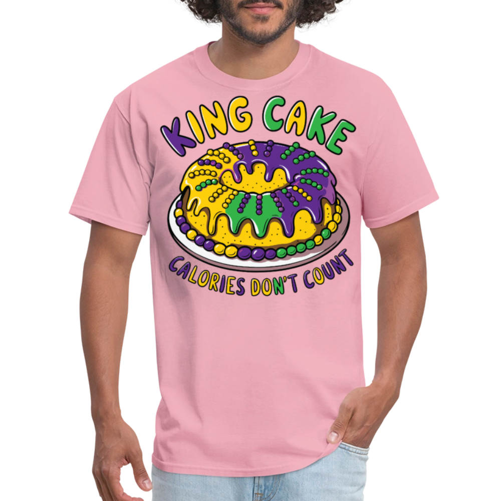 Fat Tuesday Celebration Mardi Gras King Cake T-shirt - pink