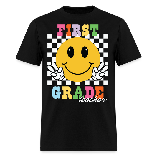 Back To School First Grade Teacher T-Shirt - black