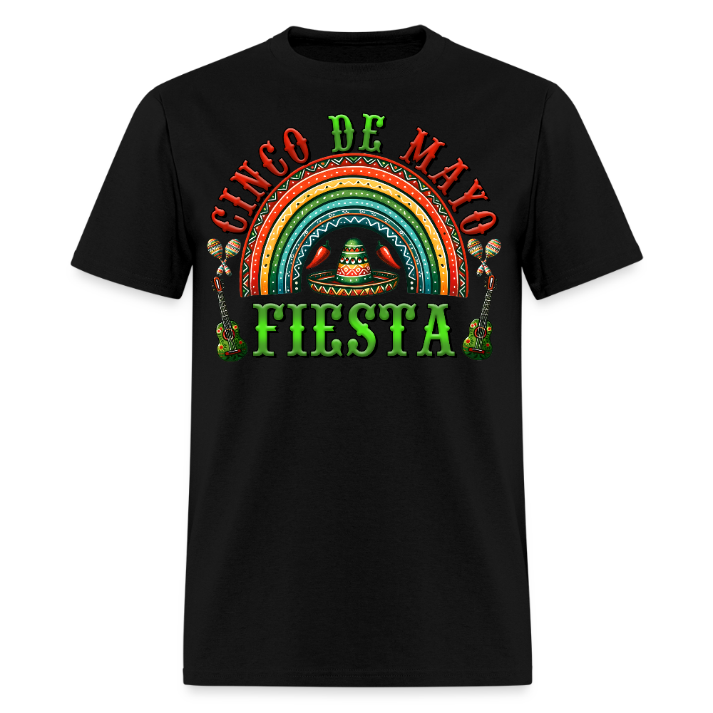 Mexican Culture-inspired Festival Tees Cinco de Mayo Fiesta T-shirt - black