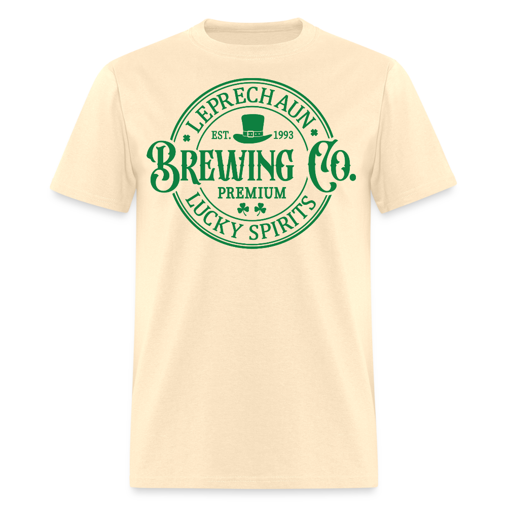 Leprechaun Beer Logo Tee For St Patrick’s Day T-Shirt - natural