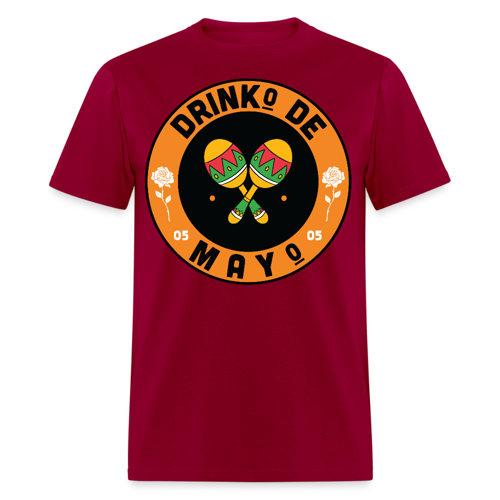 Drinko De Mayo Party Outfit Cinco De Mayo Drinking T-shirt - dark red