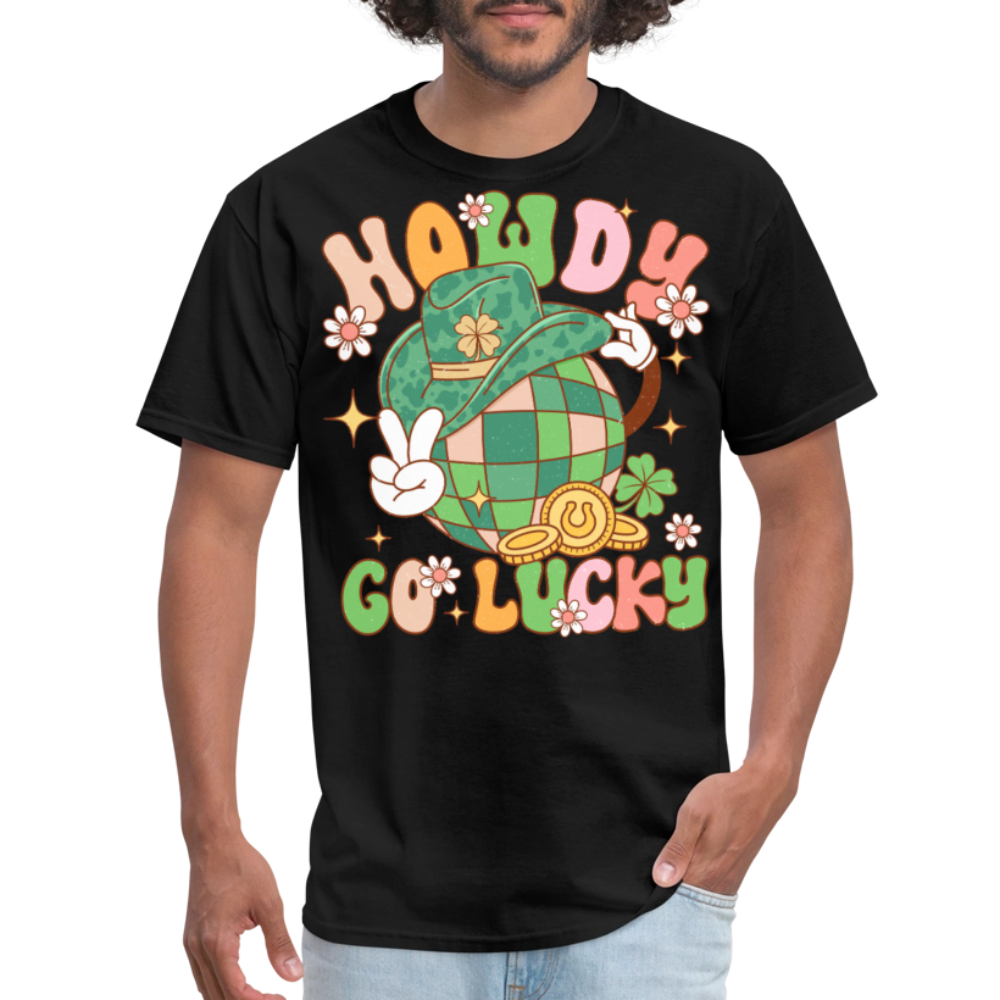 Howdy Lucky Western Graphic T-shirt - black