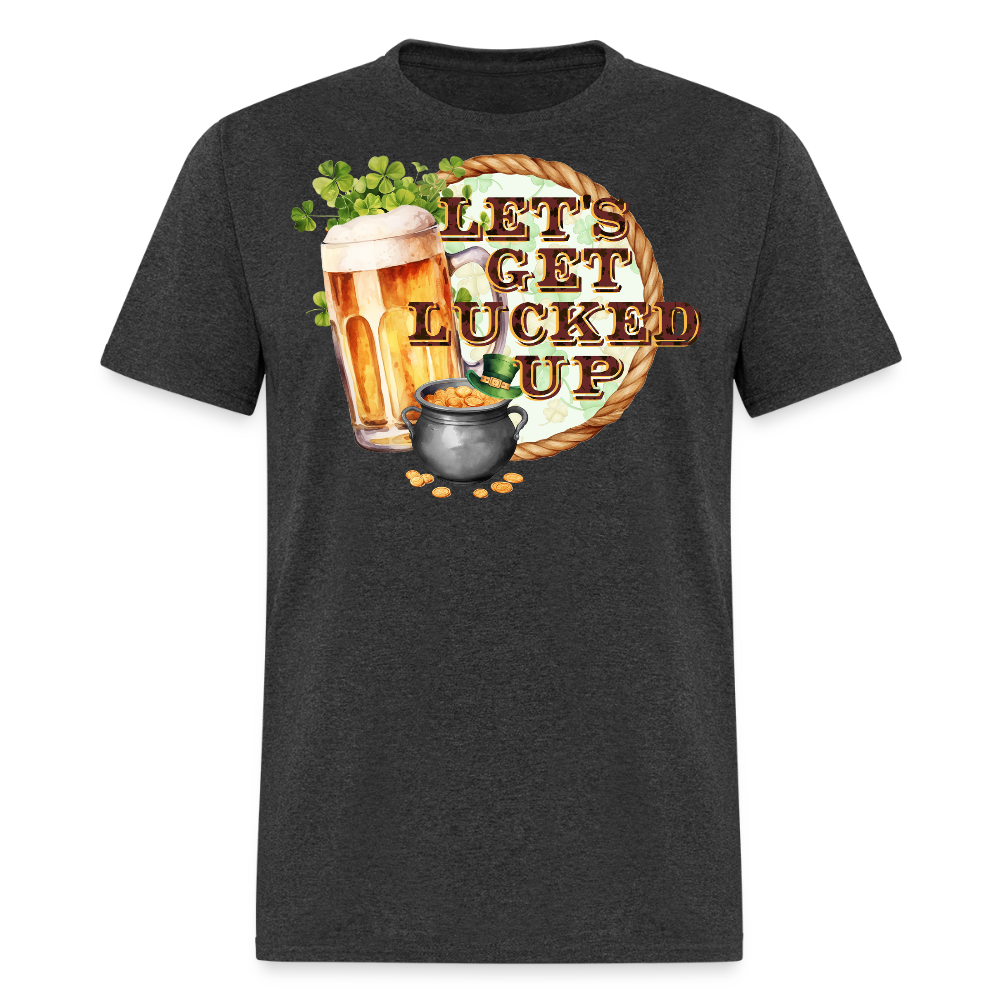 Let’s Get Lucked Up St Patrick’s Day T-shirt - heather black