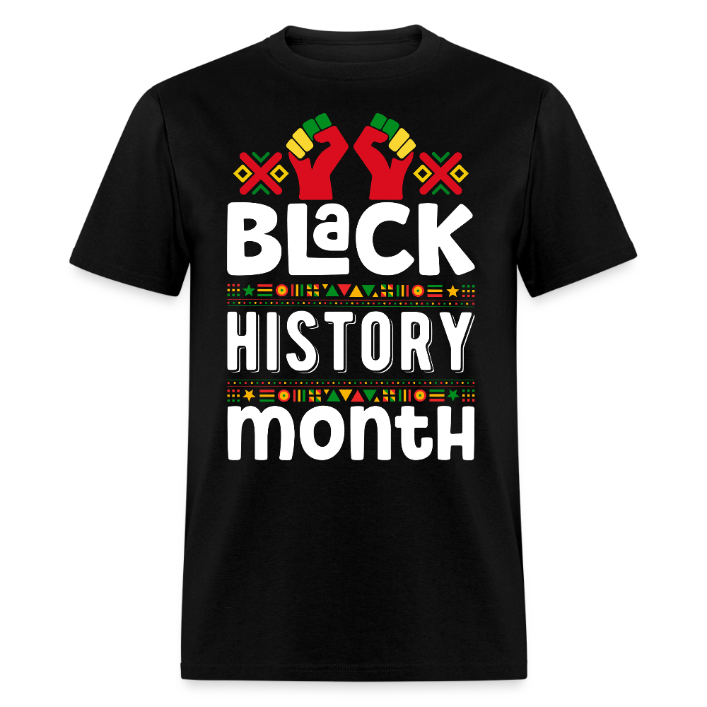 Juneteenth and Black History Celebration Shirt African heritage T-shirt - black