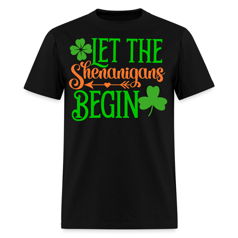 Let The Shenanigans Begin St Patrick’s Day T-shirt - black