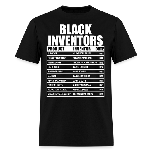 Black Inventors Cultural Empowerment T-Shirt - black
