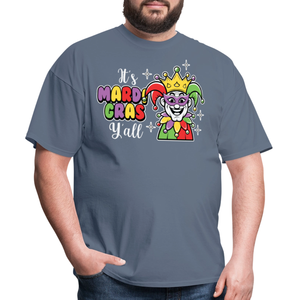 It’s Mardi Gras Y’all Shirt For Party Lovers Mardi Gras Jester T-shirt - denim