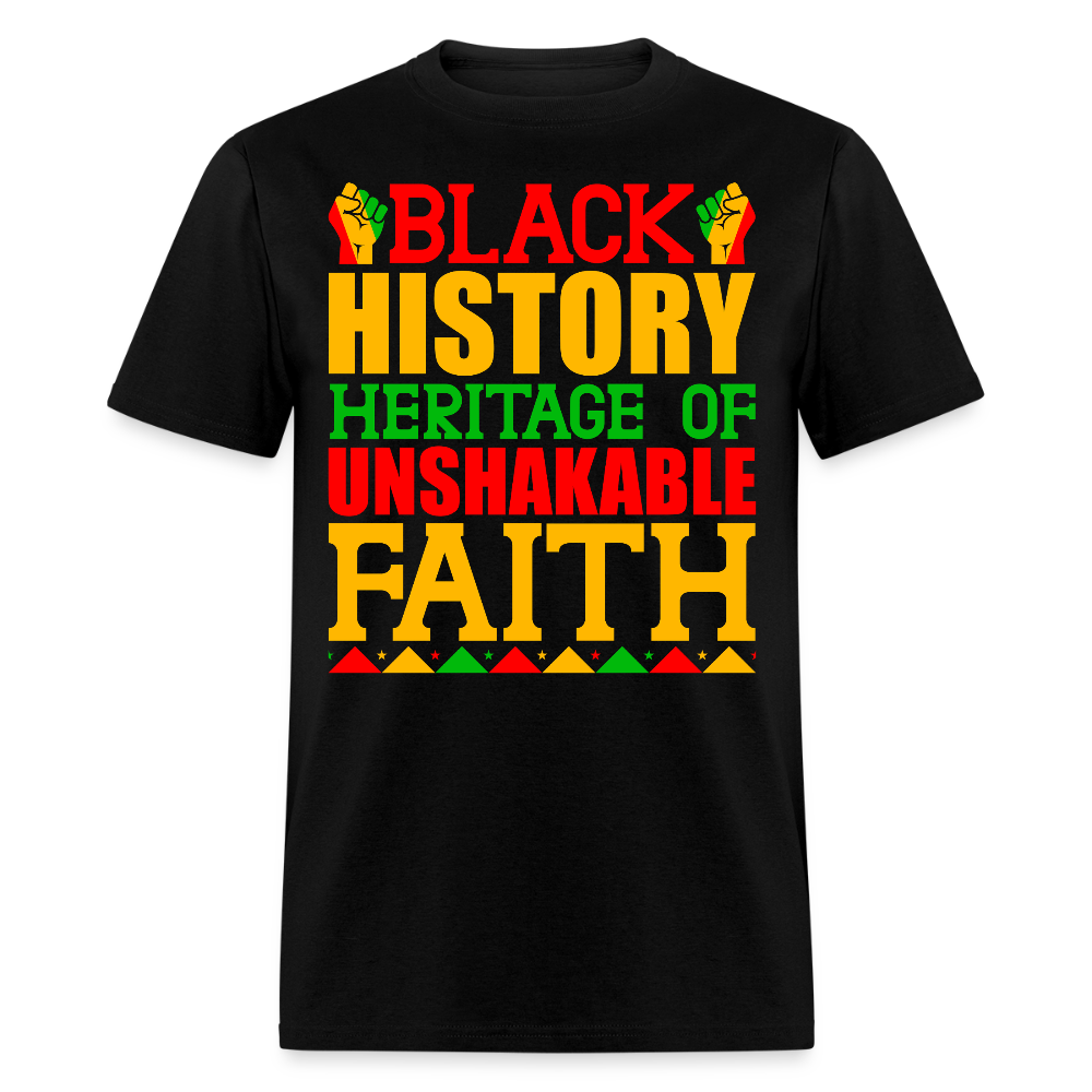 Unshakable faith Black empowerment T-Shirt - black