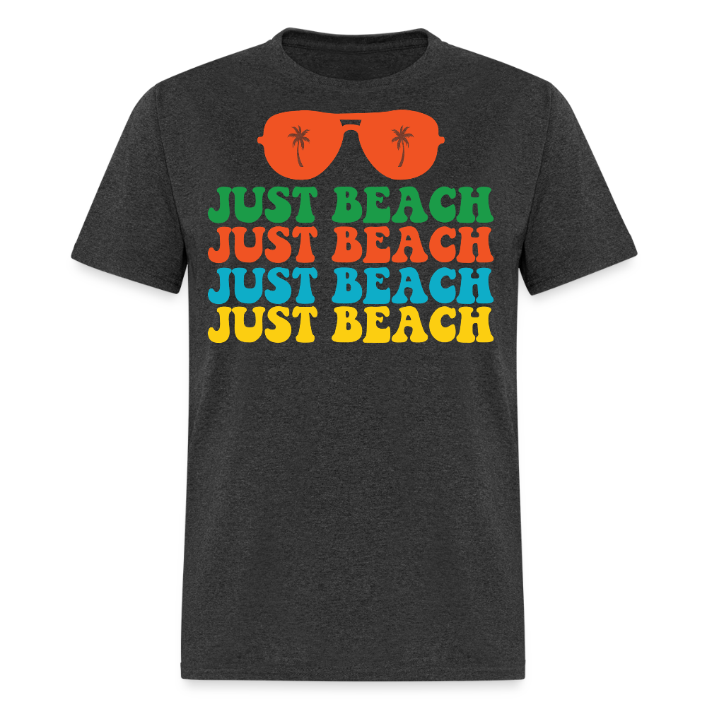 Retro Beach Sunglasses T-shirt - heather black