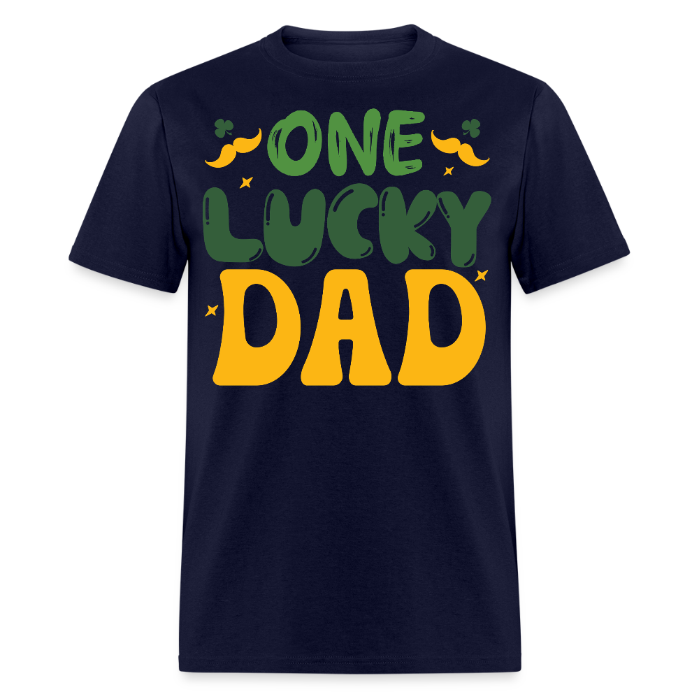 One Lucky Dad St Patrick's Day T-shirt - navy