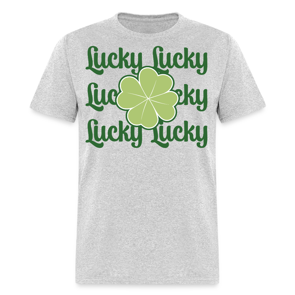 St Patrick’s Day Lucky Clover T-shirt - heather gray