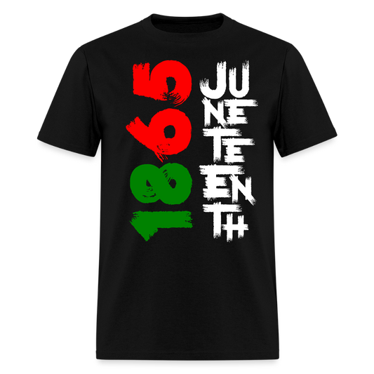 Juneteenth 1865 Tee Black Freedom Pride T-Shirt - black